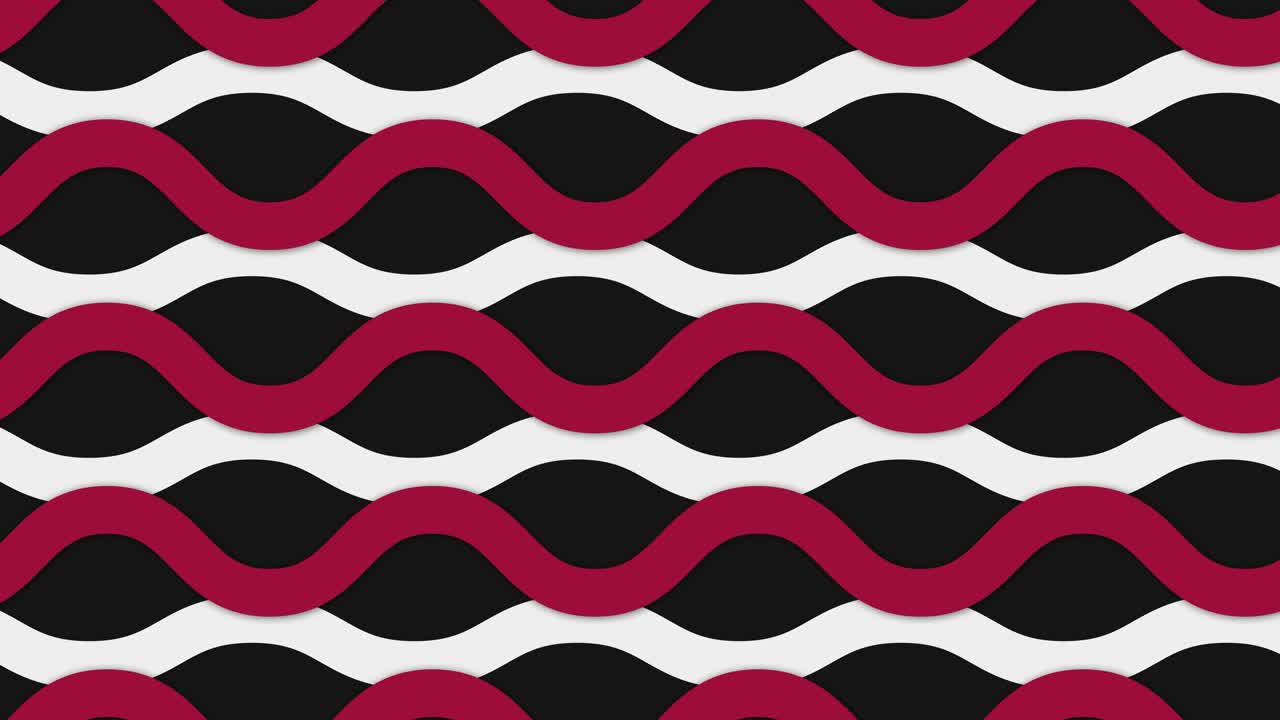 Abstract Red, Black and White Wave Pattern Background