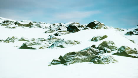 Snowy-mountains-and-dark-rocks