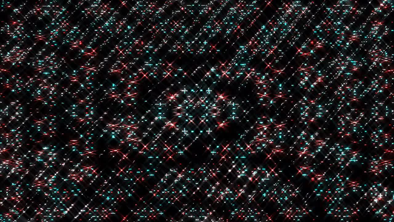 3d 추상화 빛나는 밝은 선, 세트 파동, 다채로운, 검은 배경