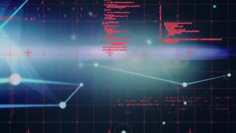 animación de la red de conexiones a través del procesamiento de datos