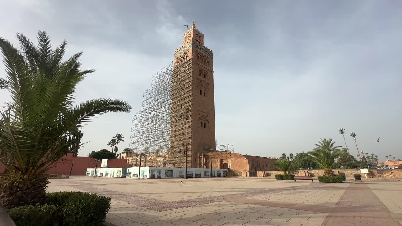 Koutoubia Mosque minaret in Marrakech Morocco historic landmark Islamic architecture North Africa