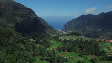 mountains, valley, and ocean view