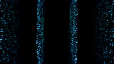 glittering blue particle background. abstract digital backdrop