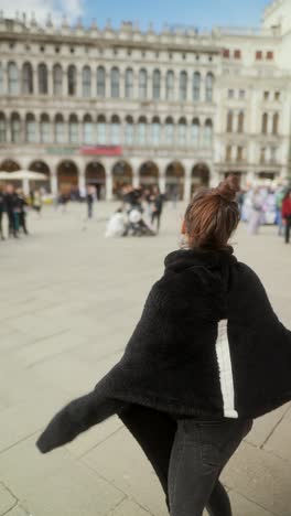 woman in venice, italy