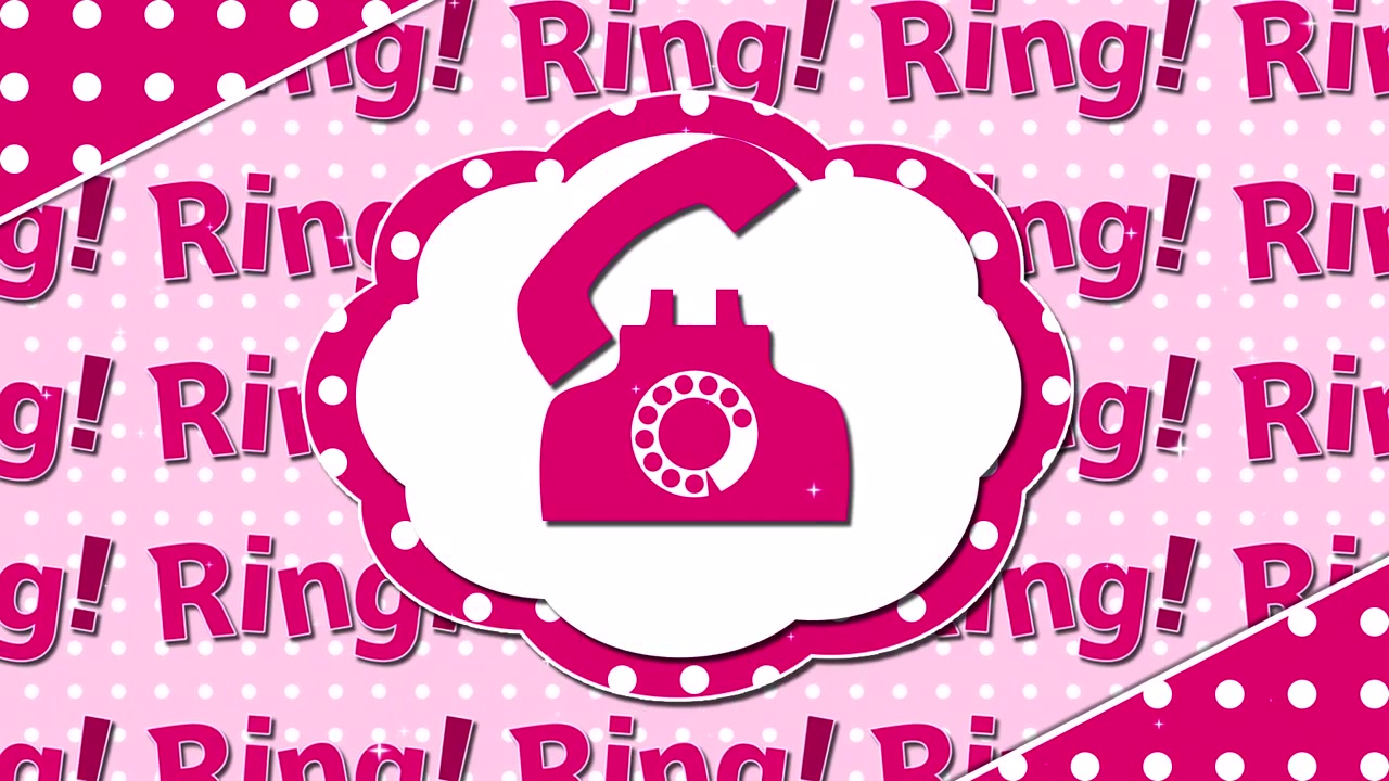 Immagine di telefono retrò rosa a disco