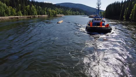 river transportation of logs