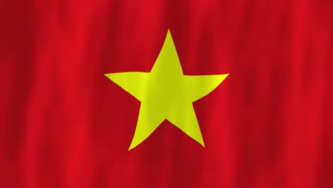 vietnam flag country animation 3d symbol design waving in wind movement national patriotism world culture emblem banner asia red yellow