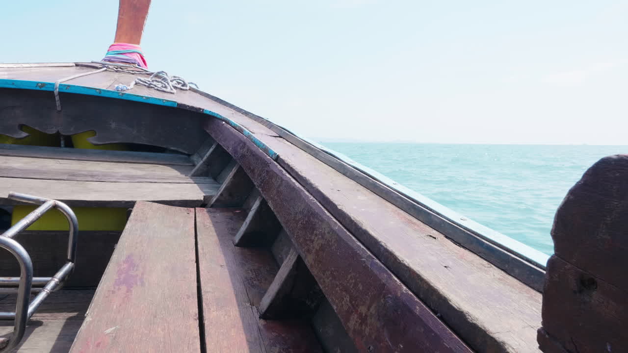 Wooden Boat on the Ocean