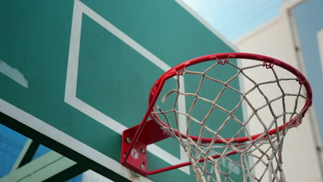cinturón y red de baloncesto
