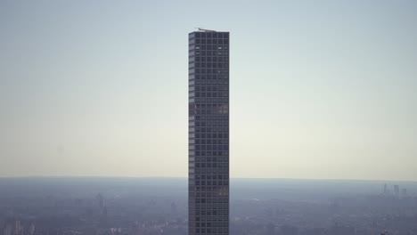 panning up view of 432 park ave worlds tallest residential building 4k