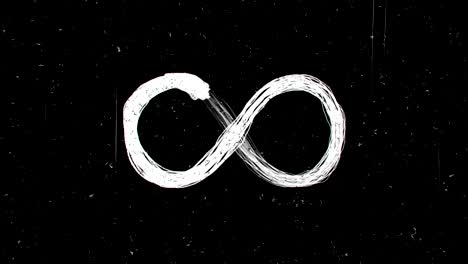 hand drawing of infinity symbol seamless loop