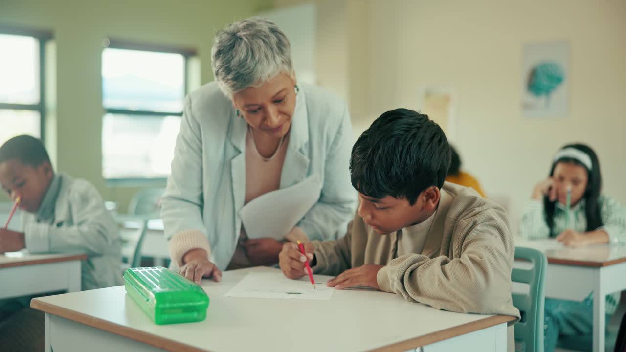 Classroom with students and teacher