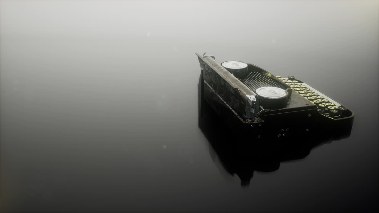 ретро петля печатная машинка в темноте