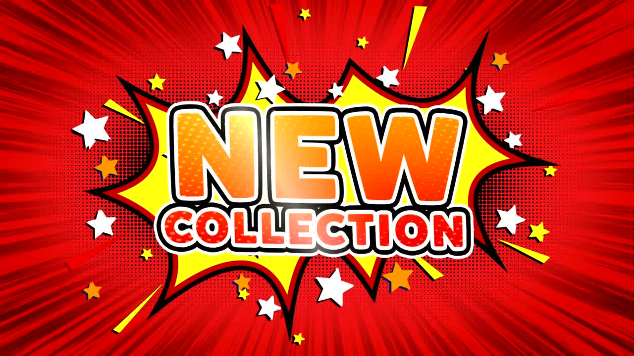 Neue Kollektion Wort Retro Cartoon Comic Sprechblasen Nahtloser Loop