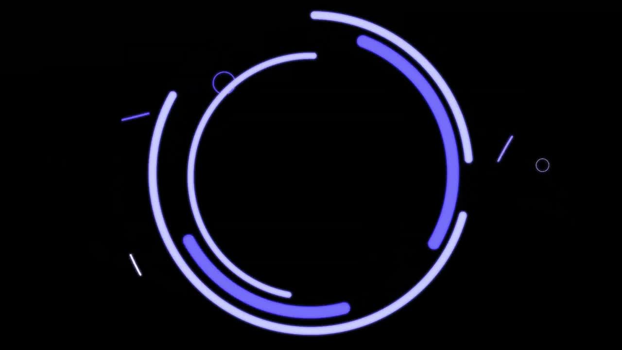 숫자의 변화와 검은색 배경의 데이터 처리의 애니메이션