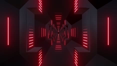 el túnel de neón futurista