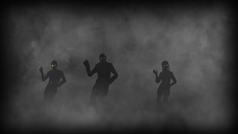Funny-zombies-group-dancing.-Halloween-concept