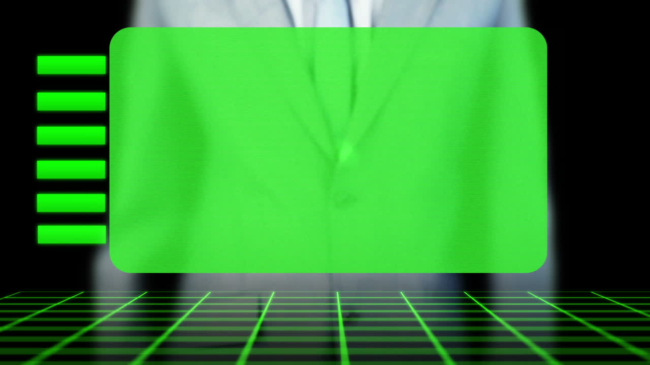 mano de un hombre de negocios activando espacios de copia