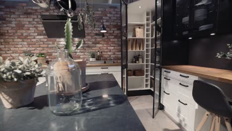 kitchen showroom total gimbal shot