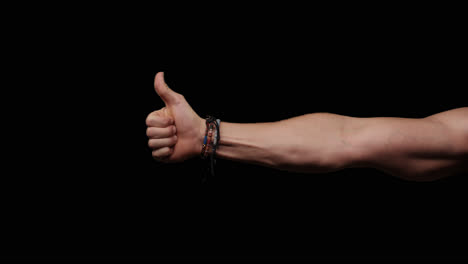 gestos de la mano con el canal alfa