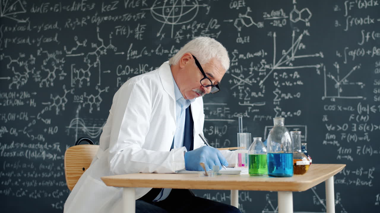 Scientist Working in a Chemistry Lab