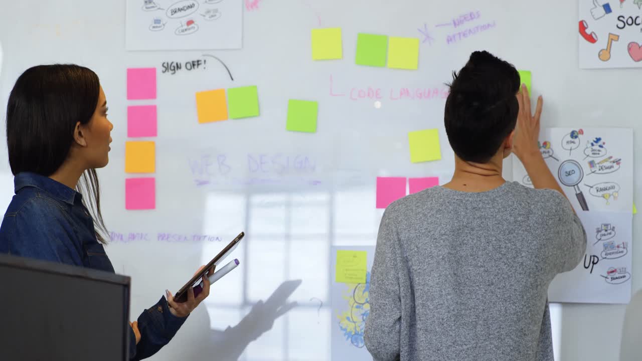 Executives working in the office 4k