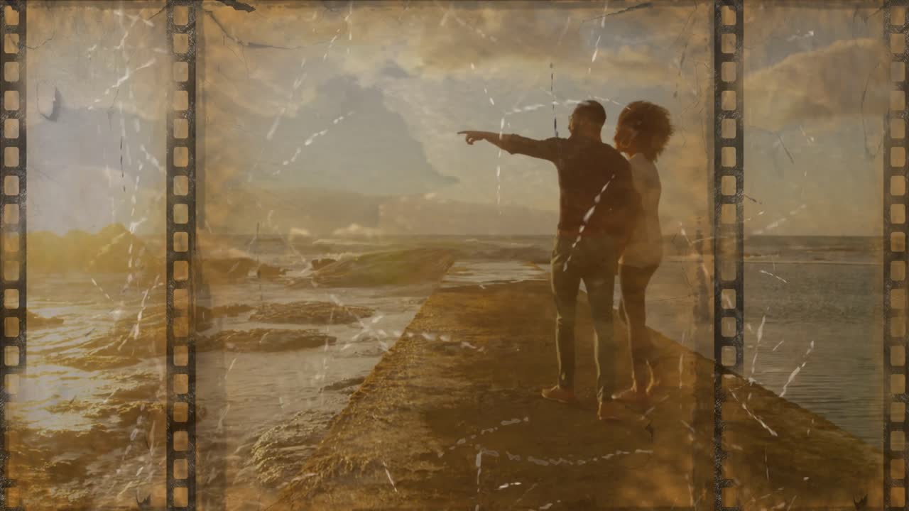 오래된 영화 테이프 비디오