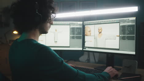 3d modeler at work