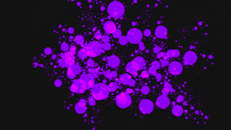 mancha de movimiento grunge púrpura y salpicaduras