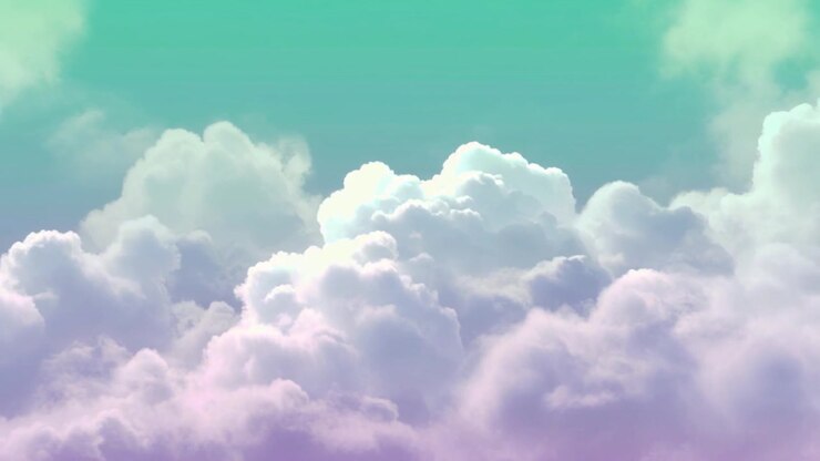 Soft Pastel Clouds Drifting in a Dreamy Sky