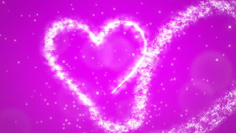 Animation-pink-hearts-of-love-with-glitters