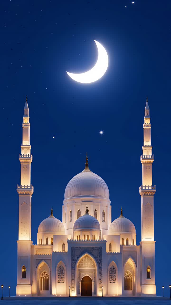 Eid al-Adha Moschea Sfondo islamico 4K