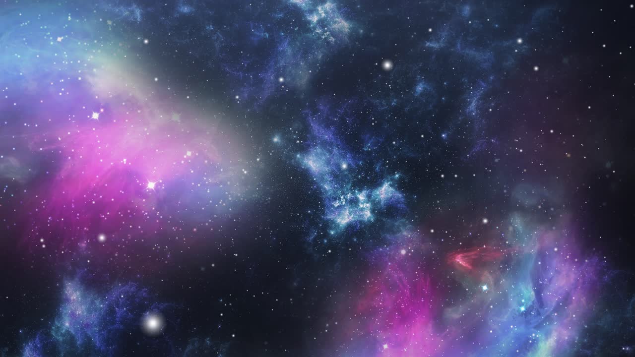 coloridas nubes nebulosas en el universo