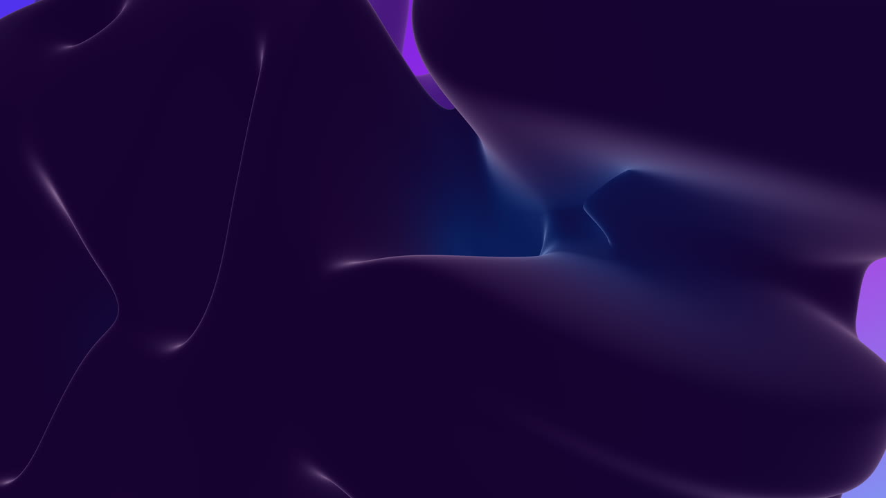 Fantasy abstract purple geometric waves on black gradient
