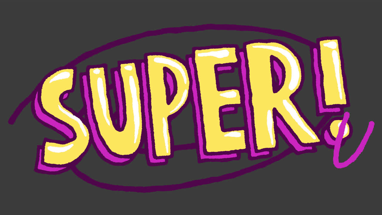 SUPER! - Comic Style Text Graphic