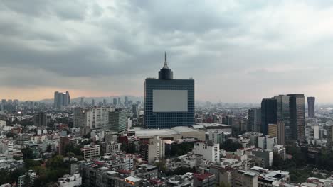 mexico city's wtc rises in rain in this stunning drone video