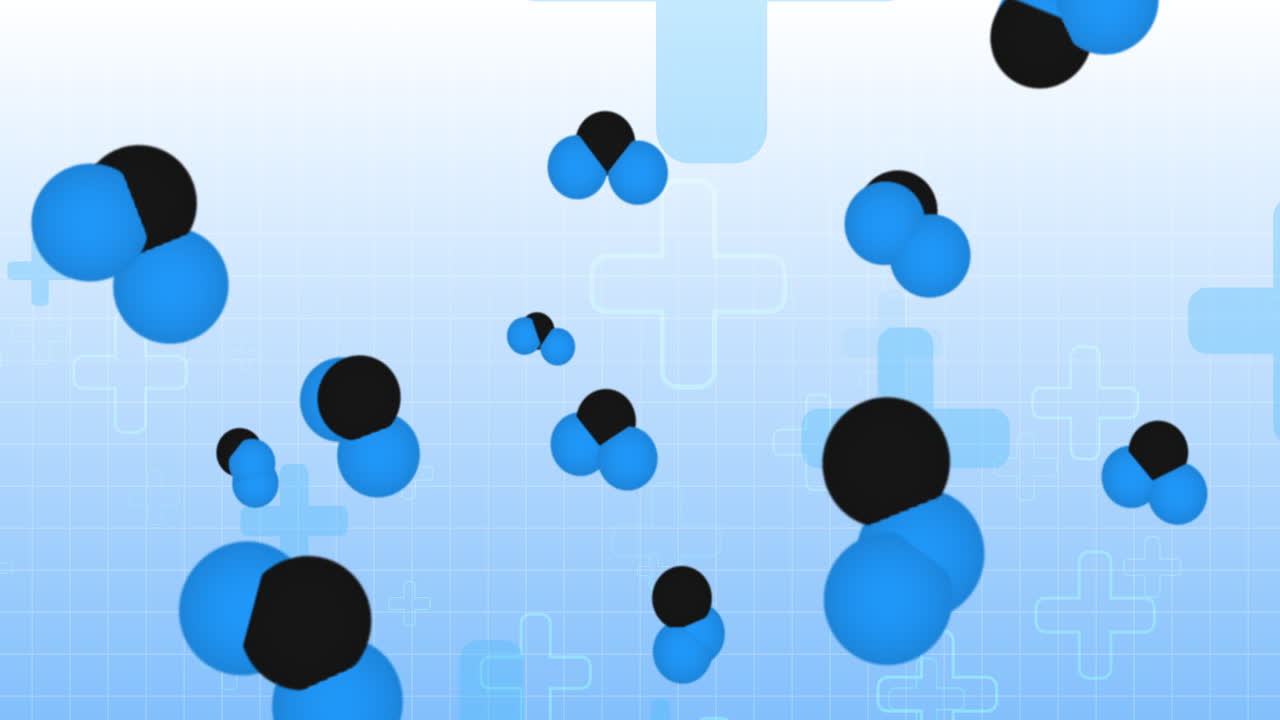Molecules in a scientific background