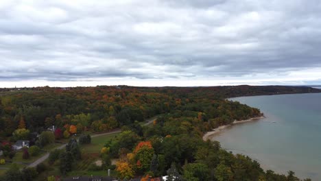 Aerial-exploration-of-coastline-in-the-fall