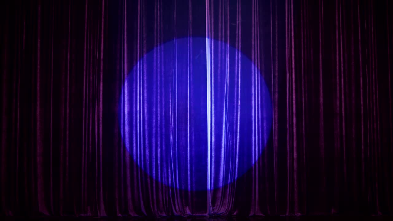 Stage Curtain With Spot