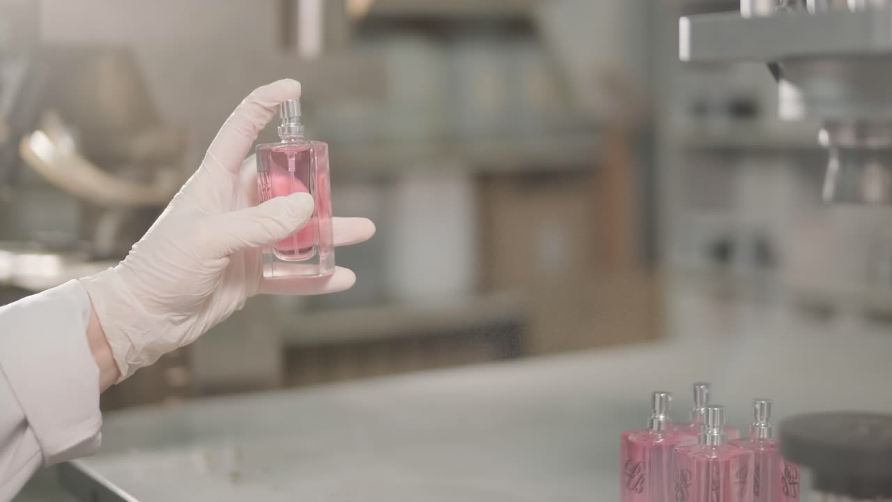Perfume Manufacturing Process | Premium Stock Video Footage