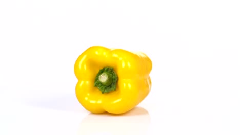 fresh bell peppers rotating 360 degree