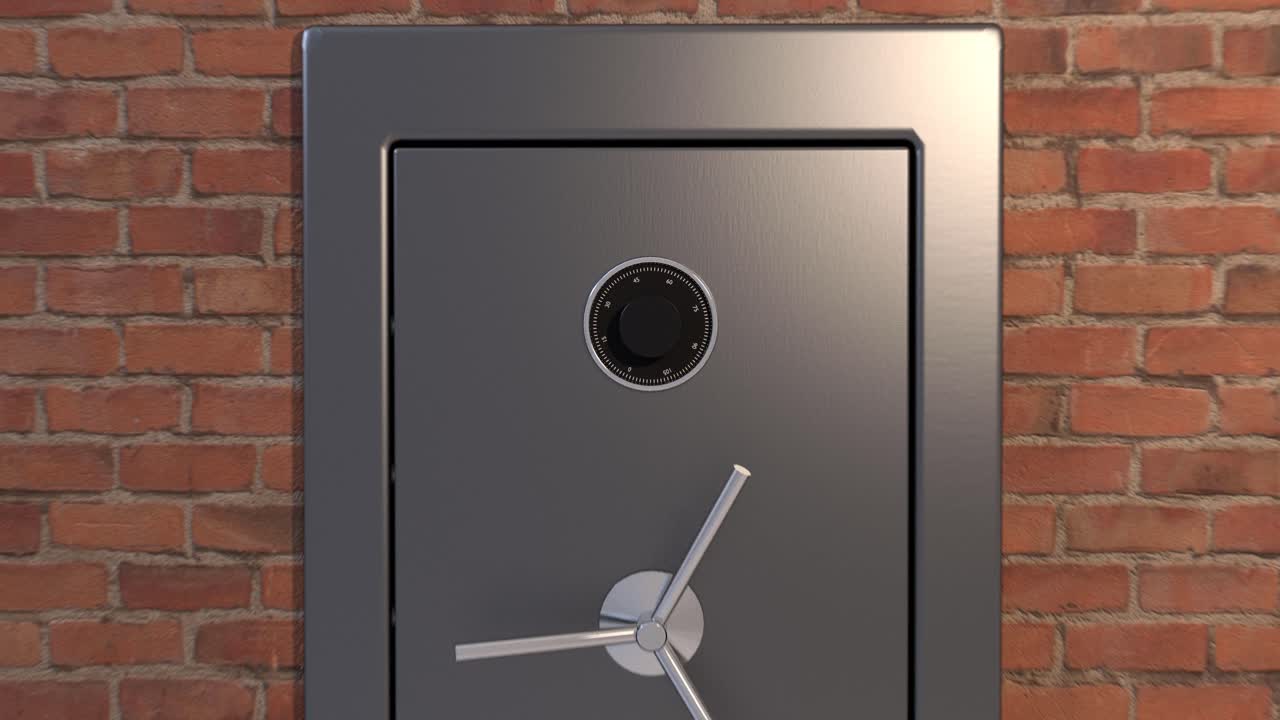 안전한 벽 금고 개방 그린 스크린 귀중한 win 4k