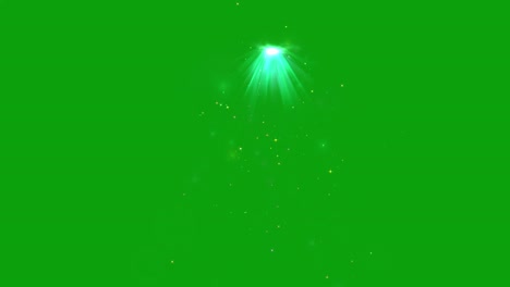 magical light and glitter sparkles motion graphics with green screen background