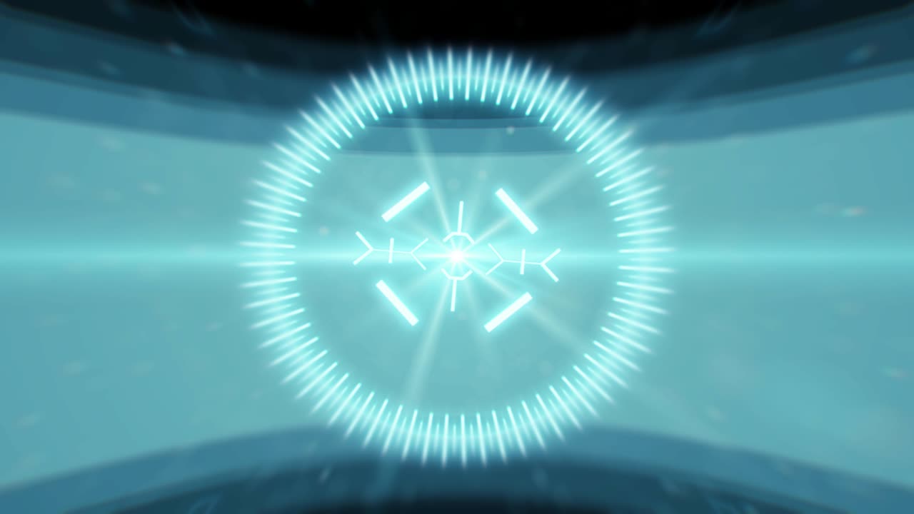 아나모프 하이라이트의 배경으로 표적의 2d hud 애니메이션