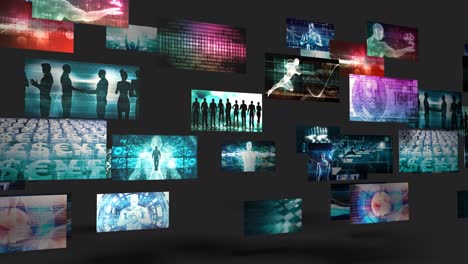 video screens abstract background for multimedia concept