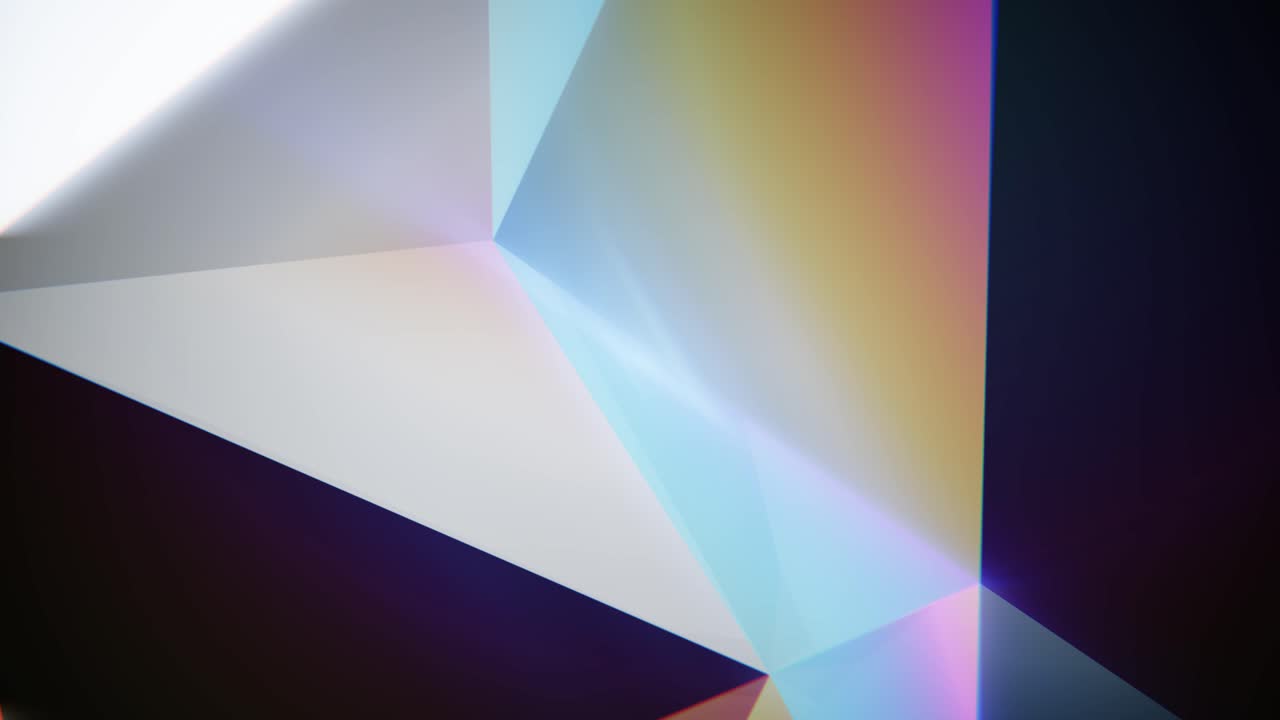 Colorful Abstract Geometric Prism Light Refraction Background