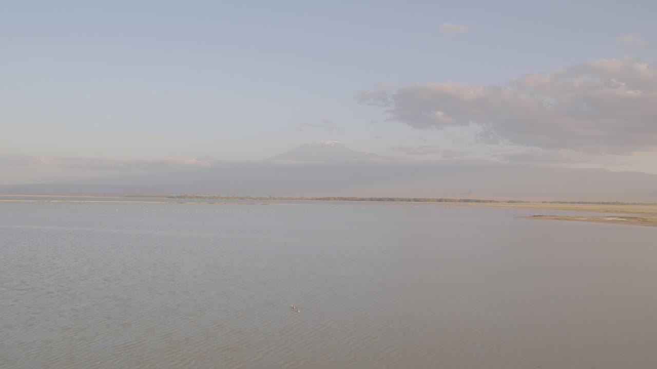 Mt. Kilimanjaro Kenya drone footage, Amboseli national park