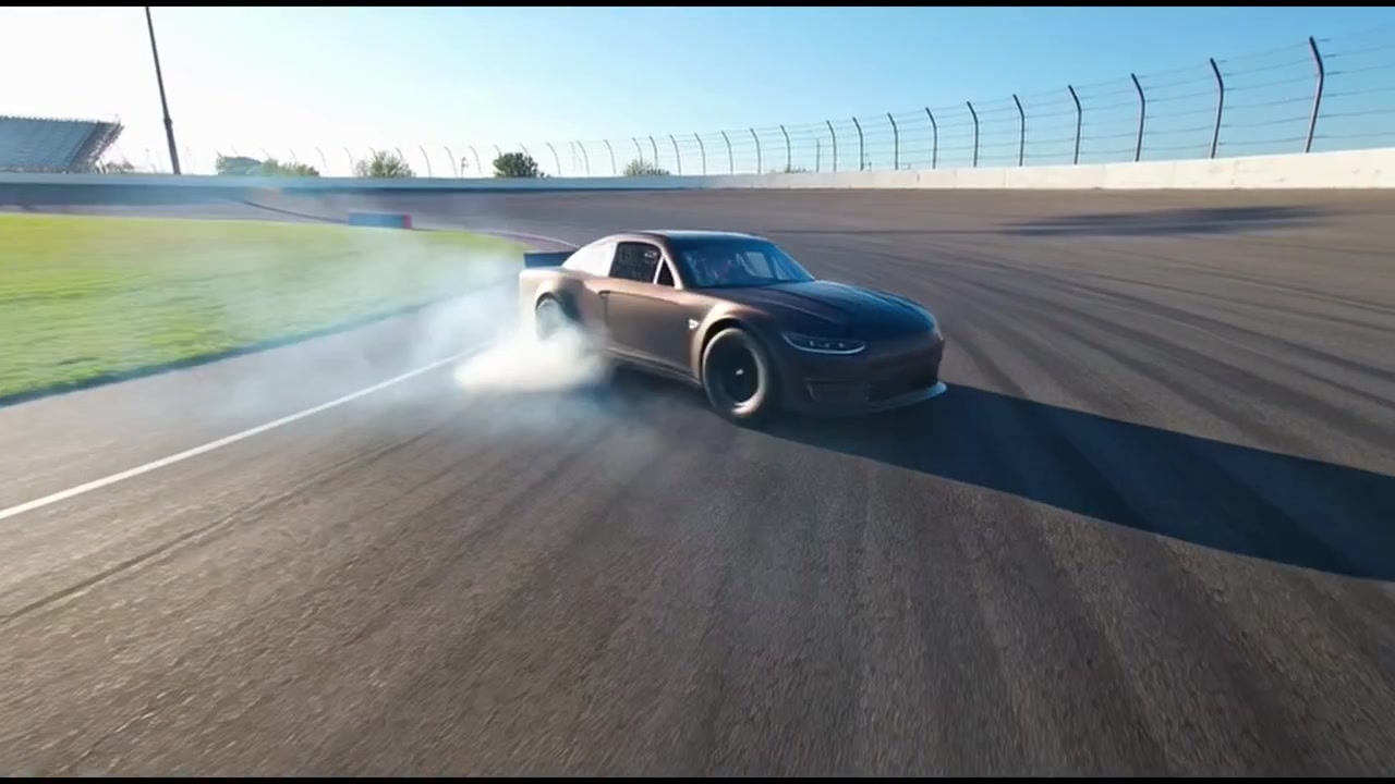 Sort Sportsvogn Der Driver på Væddeløbsbane