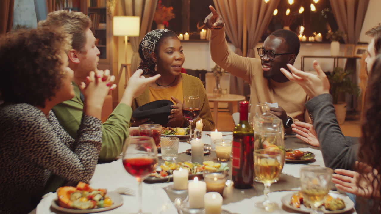 Premium stock video Trying to explain secret word