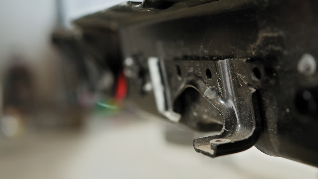 Close-up of a Car Undercarriage Component